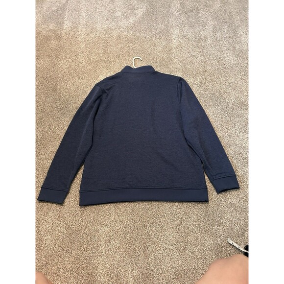 Under Armour Sweater Mens XL Blue Pullover 1/4‎ Zip Long Sleeve Cold Gear Loose - Picture 8 of 10